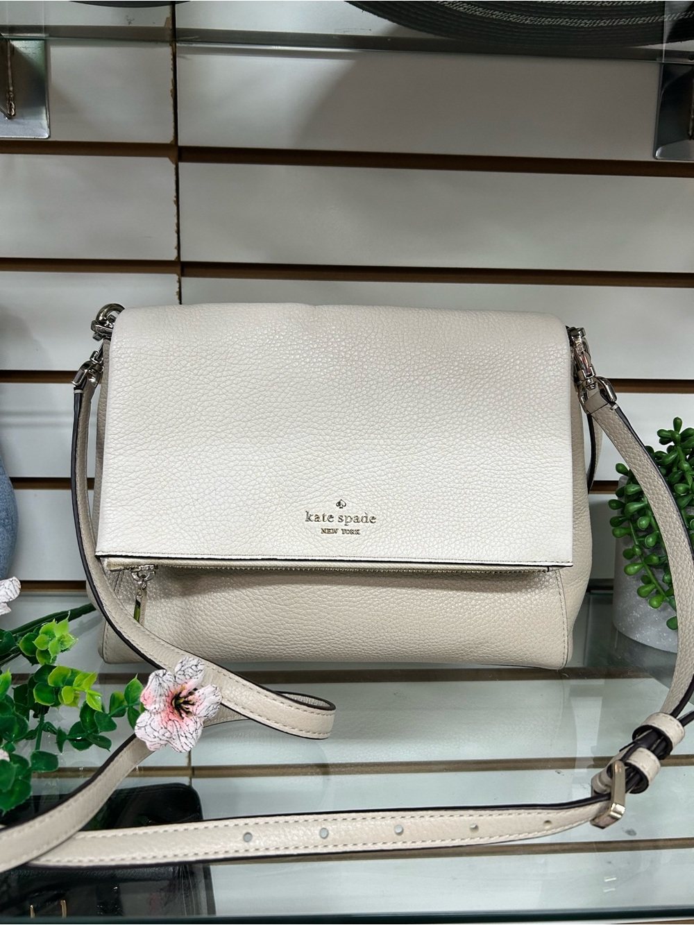 Kate Spade Leather Flap Crossbody Bag